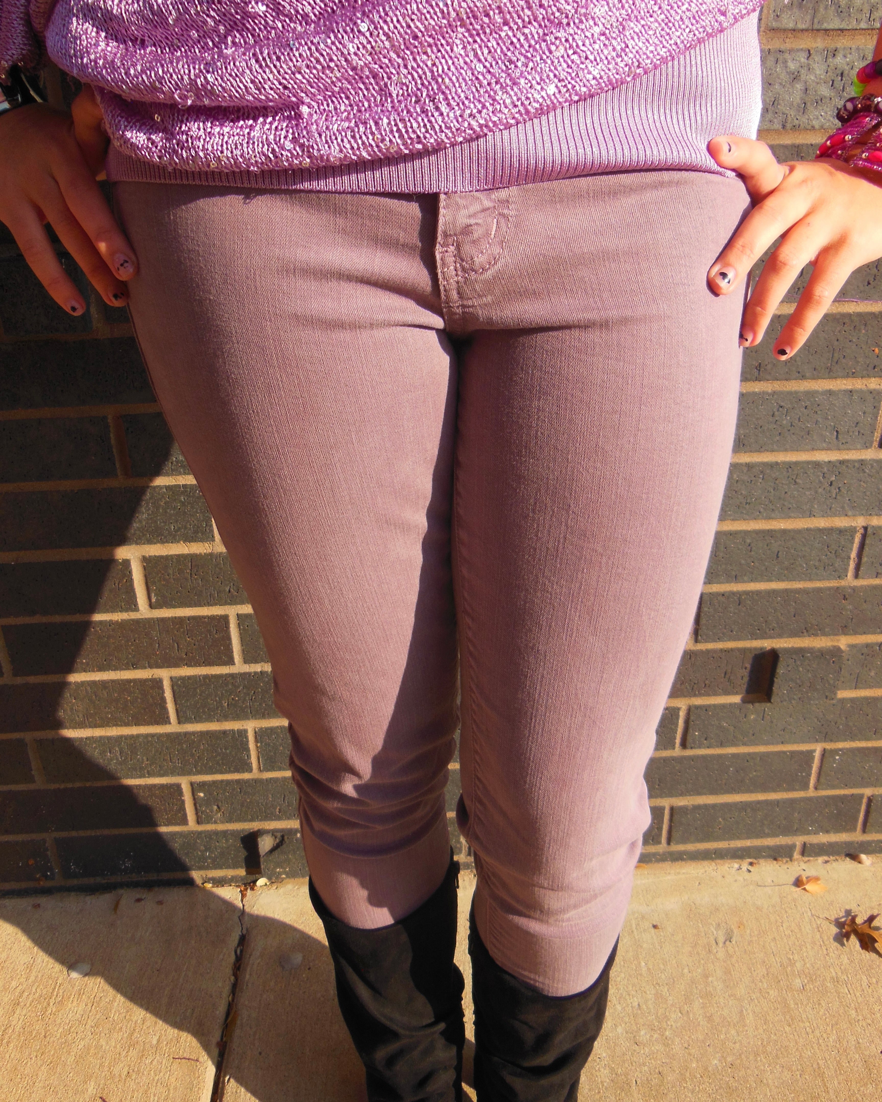 Purple Skinny Jeans